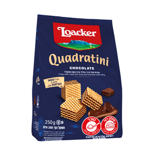 לואקר וופלים בטעם שוקולד 250 גרם
