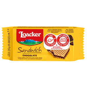 וופל סנדוויץ' בטעם שוקולד – 25 יחידות באריזה