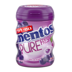 מסטיק מנטוס פיור פרש ענבים 6 יחידות