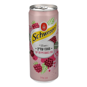 24 פחיות שוופס מוגז עדין פירות יער 330 מ"ל