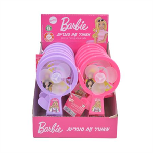 מאוורר ברבי עם סוכריות - 12 יחידות