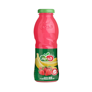 24 בקבוקי משקה תות בננה זכוכית 330 מ"ל