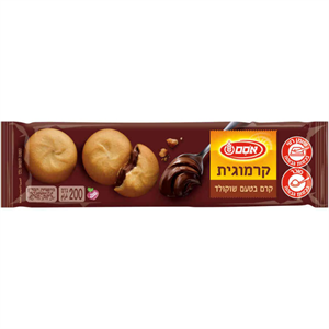 עוגיות קרמוגית במילוי קרם שוקולד 200 גרם (אסם)(12)$