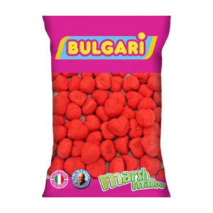 מרשמלו לבבות אדום בשקית 400 גרם – 12 יח' במארז