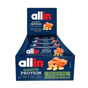 18 חטיפי חלבון אקסטרה קרים בוטנים קרמל 60 גרם