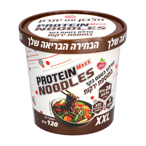 מנה חמה נודלס בקר 28 גרם חלבון - 120 גרם